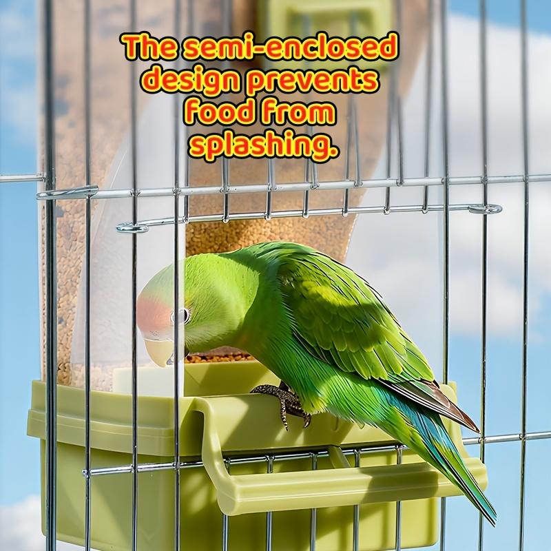 Squirrel-proof bird trough, large capacity outdoor hanging trough with roof, weatherproof and easy to clean for parrot birds in the garden, patio and balcony