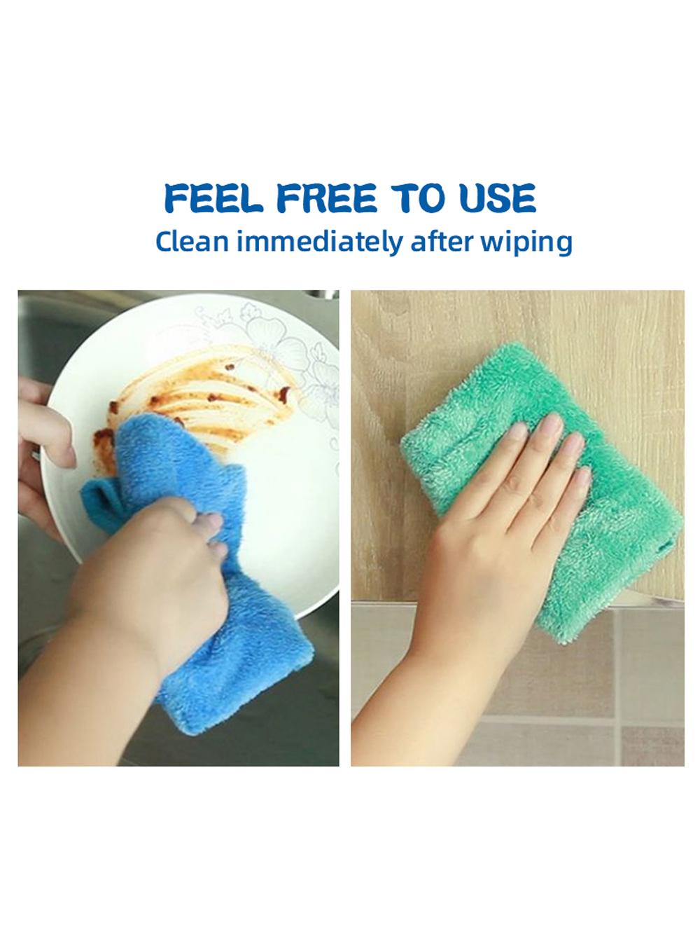 7-Pcs Solid Color Coral Velvet Hand Towels - Soft Absorbent Kitchen Linens, Quick-Drying Hanging Cloths for Bathroom & Kitchen, Bathroom Supplies (Sports & Outdoor Sun Protective Accessories)