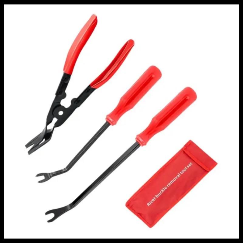 Upgrade Car Interior Trim Removal Tool Kit - Multi-Purpose Dashboard, Console & Door Panel Pry Tools with Non-Slip Grip & Scratch-Proof Design for Auto Repair & Modification