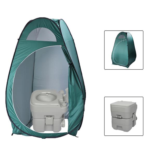 120x190cm 1-Person Pop Up Privacy Shelter Tent, Portable Outdoor Changing Room & Shower Toilet Tent, Lightweight Steel Wire Frame, Compact Fold, Built-In Storage Pocket, No Floor (for Hiking Camping Outdoor Showers)