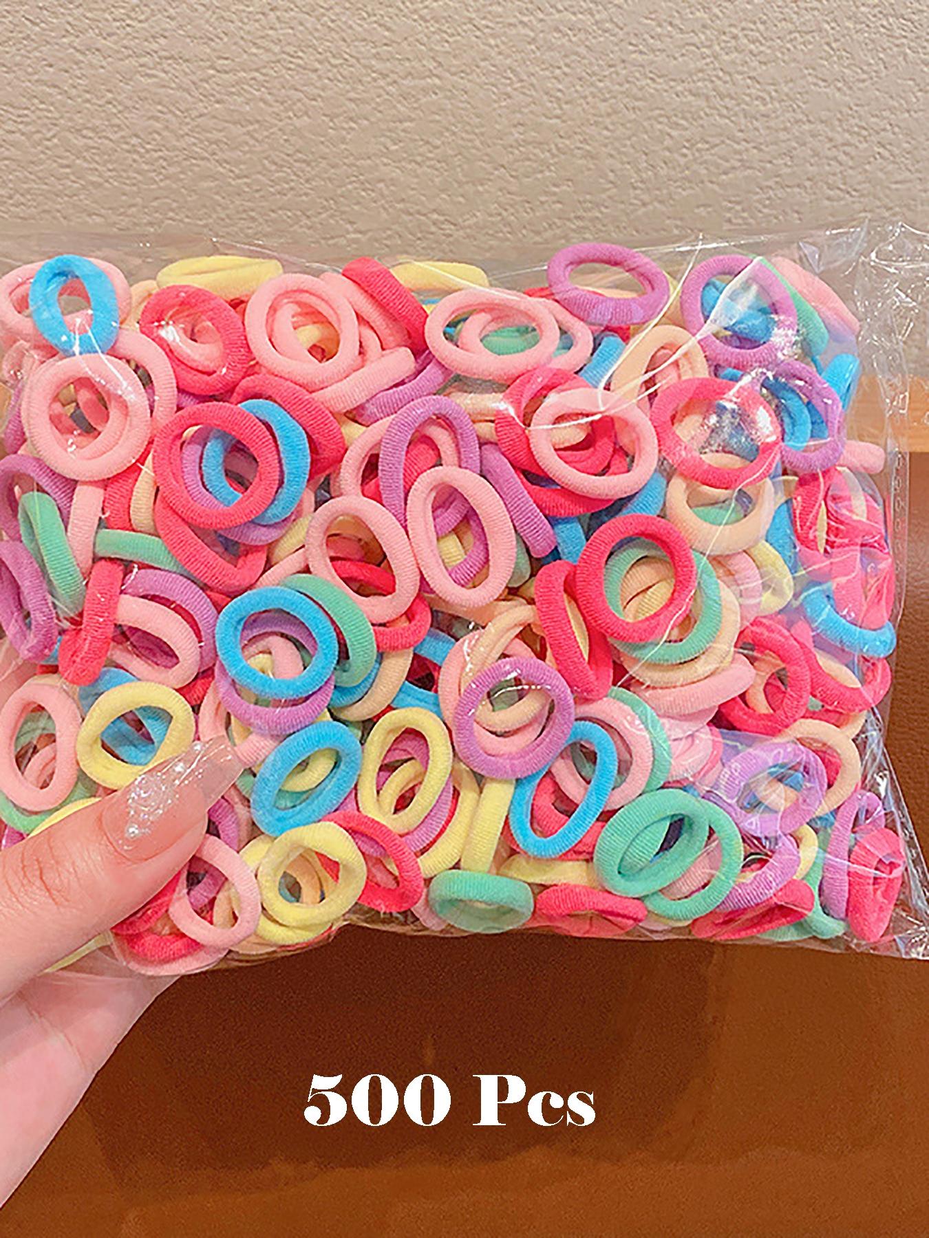 300pcs-Set-Colorful-Basic-Hair-Ties-Scrunchies-For-Girls-Ponytail-Holders-Damage-Free-Hair-Accessories-For-Daily-Use