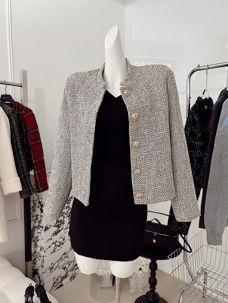 Women's Solid Button Front Coat, Casual Long Sleeve Outerwear for Fall & Winter, Ladies Clothes for Work Office Business, Casual Fashionable Jacket, Womenswear