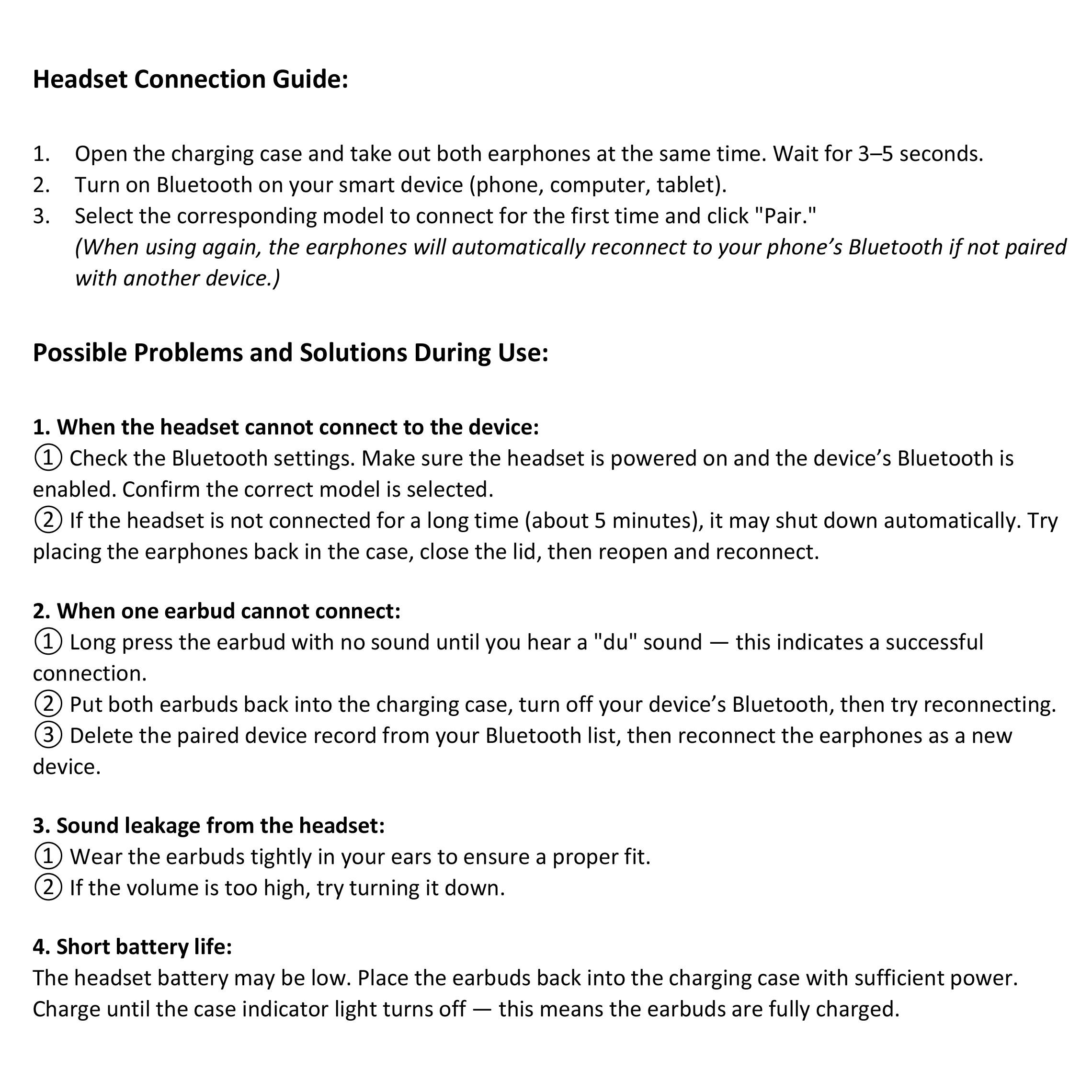 Wireless In-Ear Headphones Hi-Fi Stereo Sound with Enc Noise Cancelling Microphone, Long Battery Life, Bluetooth-compatible 5.3 Sports Earbuds for Android iOS