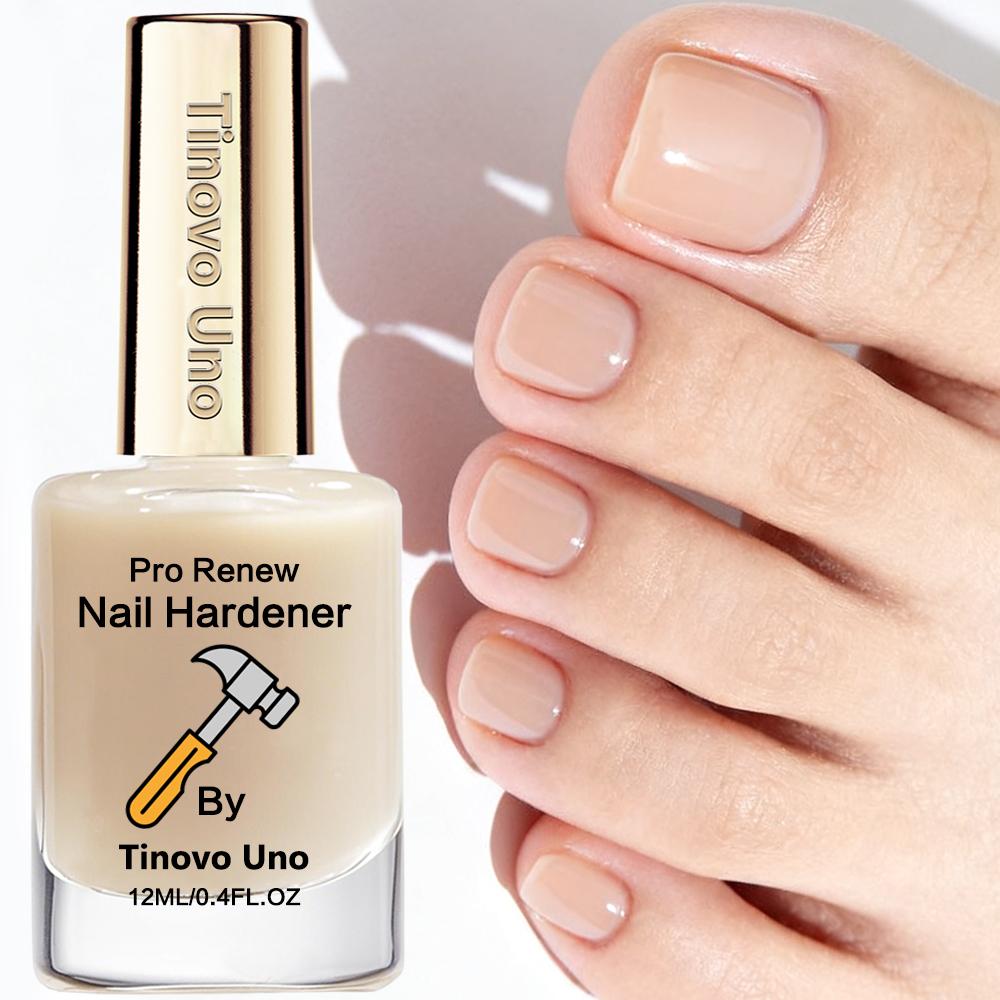 Tinovo Uno Natural Nail Hardener, Fast Drying, Enhances Nail Strength, Glossy Finish, Natural Shine, High Quality Formula, Nail Care