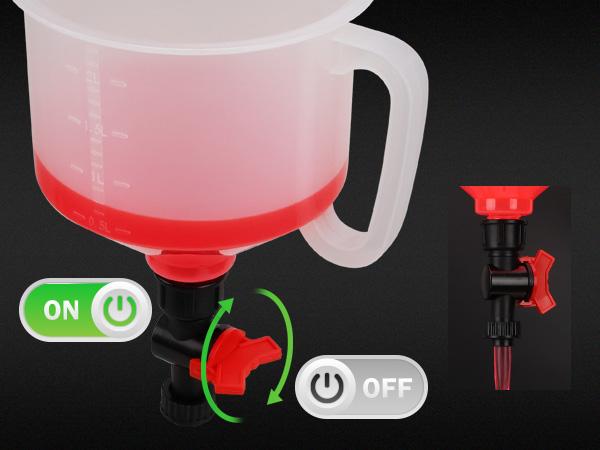 22-Piece No-Spill Coolant Filling Funnel Kit and Siphon Hose Pump, Radiator Coolant Filling Spill-Proof Funnel Kit with Adapters, Extensions, PVC Hose, Engine Oil Funnels, Towel for Universal Vehicle