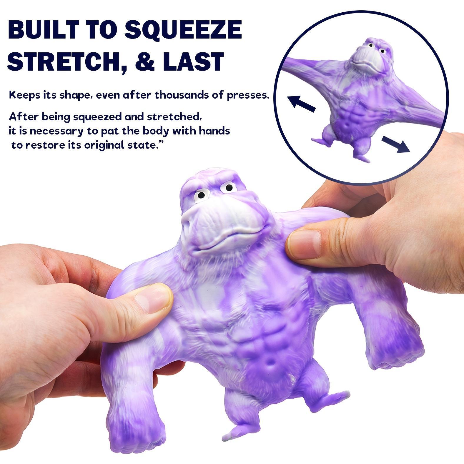Super Stretchy Gorilla Fidget Toy, Squeeze Monkeys Stretchy Monkey- Original Sensory/Fidget Collectible Toys Holiday Party Gifts, Christmas, Halloween, Easter Basket Stuffing.The Filling Material Is PVA Sponge, Not Sand