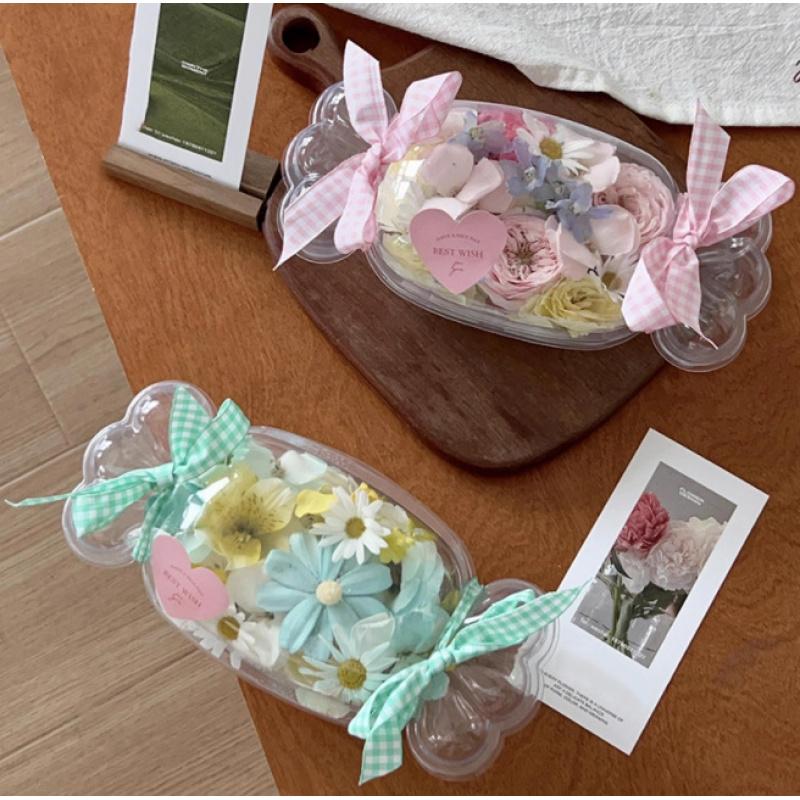 Mini Rainbow Macaron Small Cookie Packaging Box Fruit Packaging Box Candy Shape Cream Cake Disposable Transparent Packaging Box