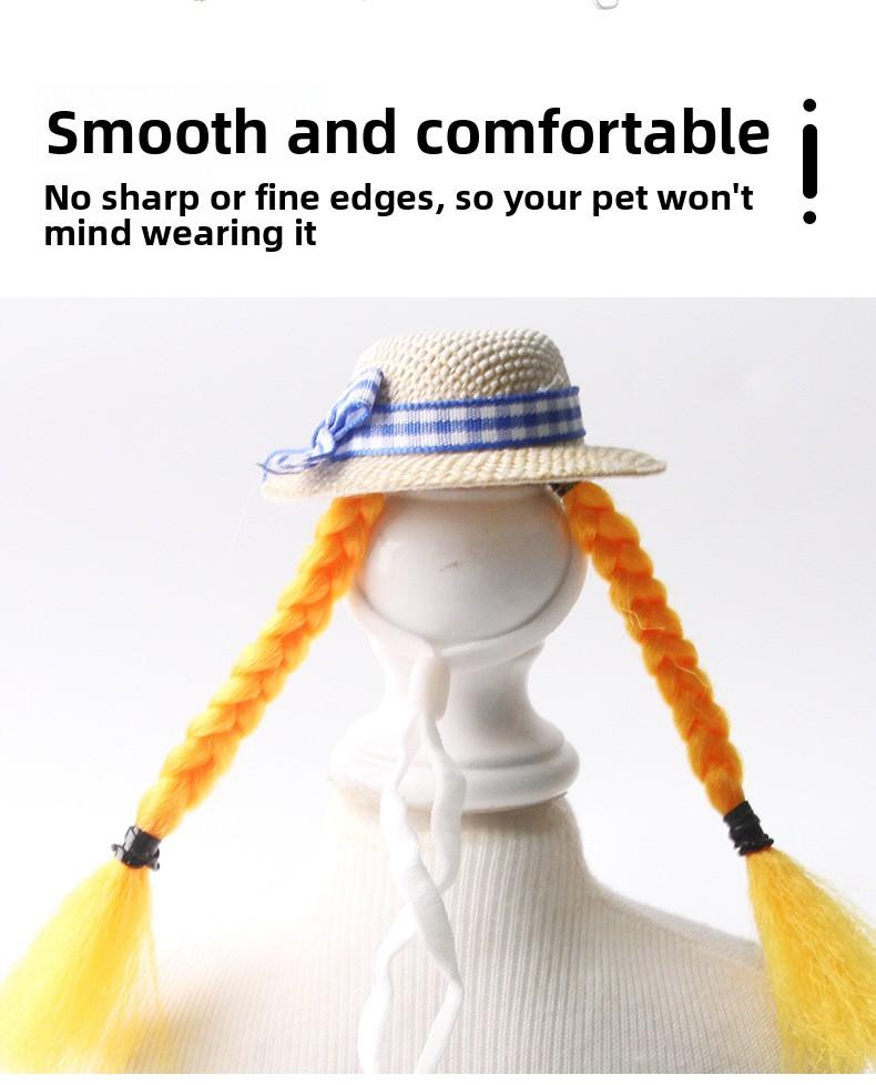 Pet decoration hamster hat, golden hamster decorative wig hat, parrot small hat, budgerigar and cockatiel small pet accessories DIY Metal Cat Playpen with Skylight Multi-Level Rabbit Hutch Run