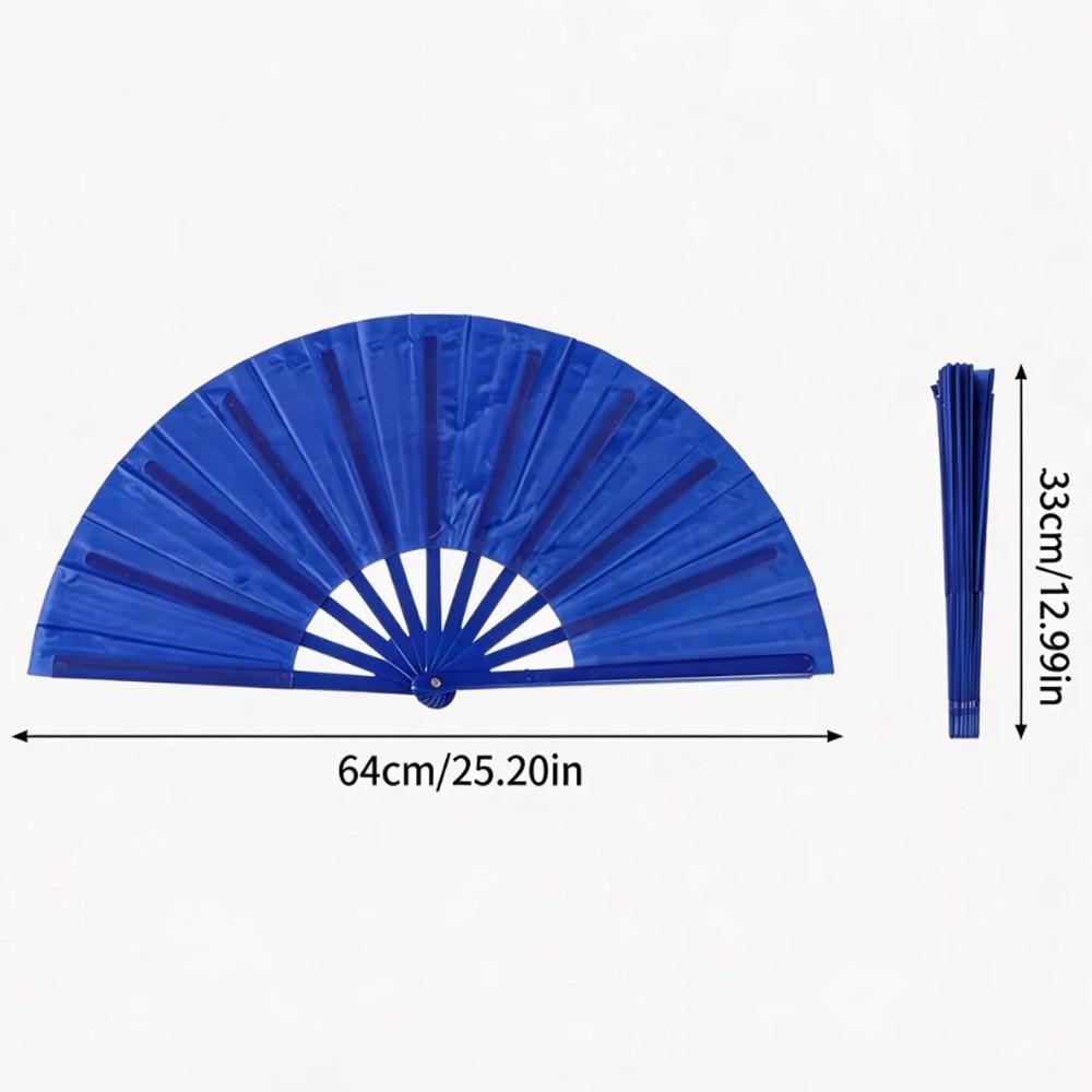 2 Pcs Colorful Kung Fu Sound Fans, 10 Inch Chinese Dance Plastic Fan, Martial Arts Performance Tai Chi Dual-Sided Folding Fan