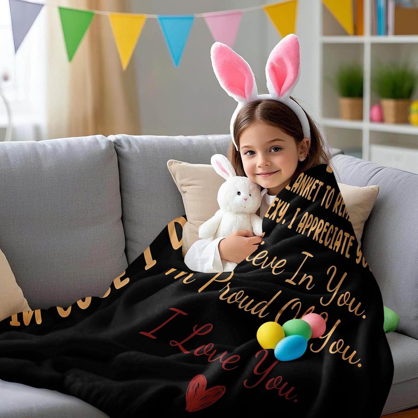Blessing printed pattern blanket, suitable for all seasons, suitable for beds, sofas, cars, room decorations, and gifts, suitable for children or adults