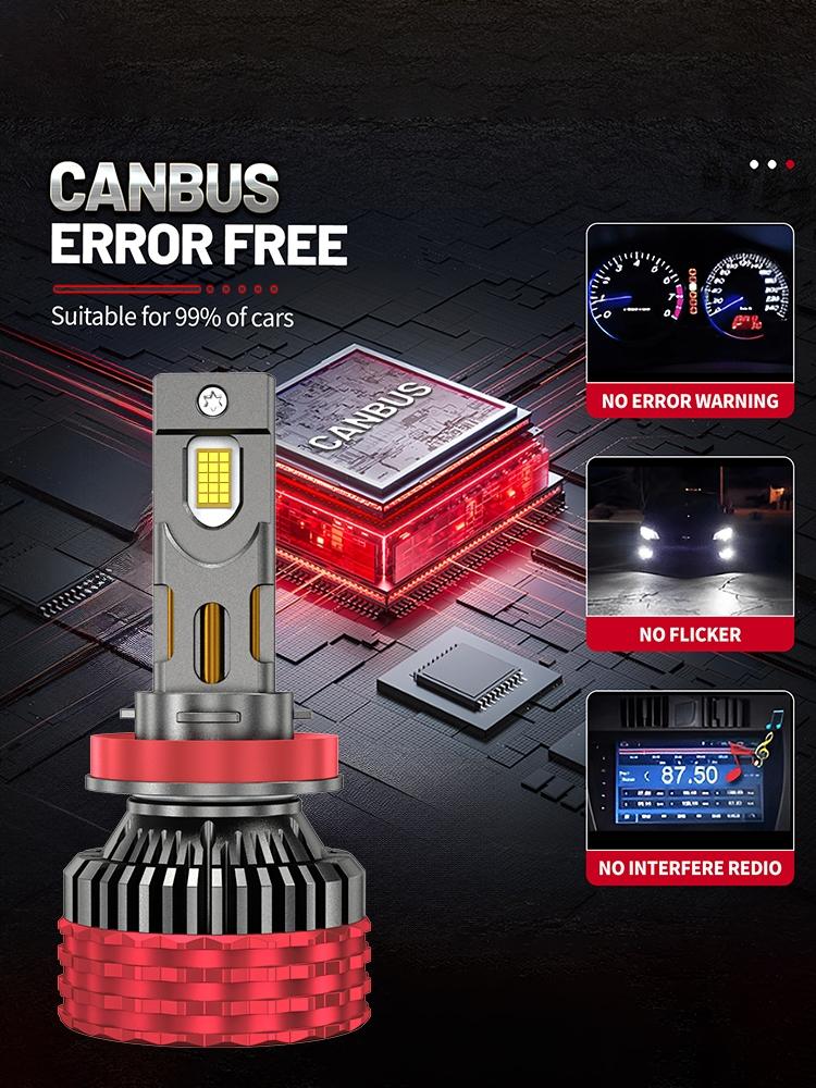 2pcs H4 H7 LED Headlight Bulbs Canbus H1 H3 H11 9005 9006 9012 HB3 HB4 HIR2 9007 H13 260W 80000LM Car Headlamp Turbo Light 12V