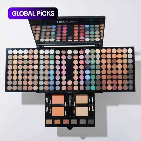 【Black Friday】180-Color Portable All-in-One Makeup Palette with Mirror and Applicators, Eyeshadow, Blush, Highlighter, Eyebrow Powder and Eyeline, Beauty Set for Women #GLOBAL PICKS