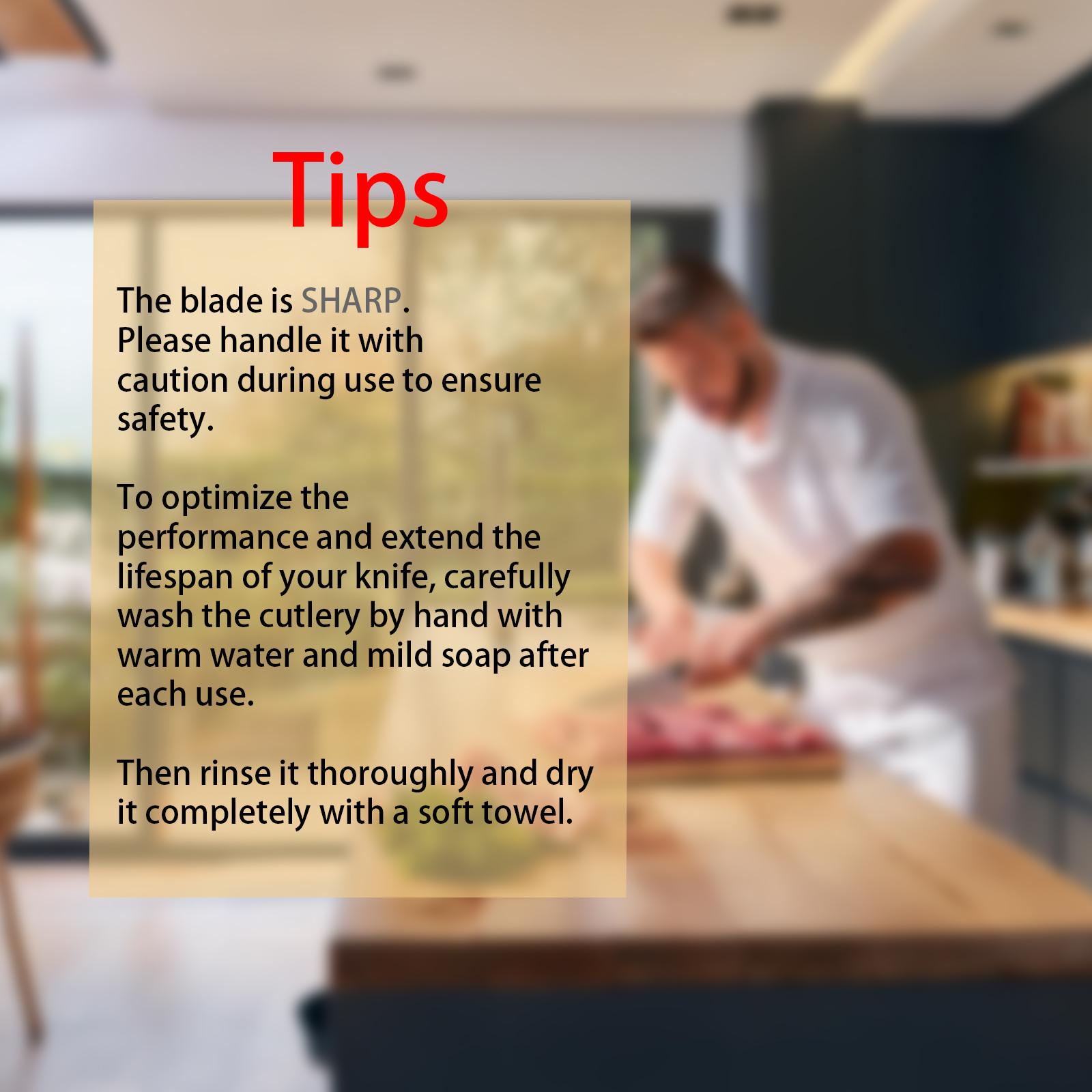 Two-piece set Multi-purpose knife Tap design With sheath Meat cleaver Vegetable knife Boning knife Fruit knife Steak knife Outdoor camping knife Premium steel Easy to carry