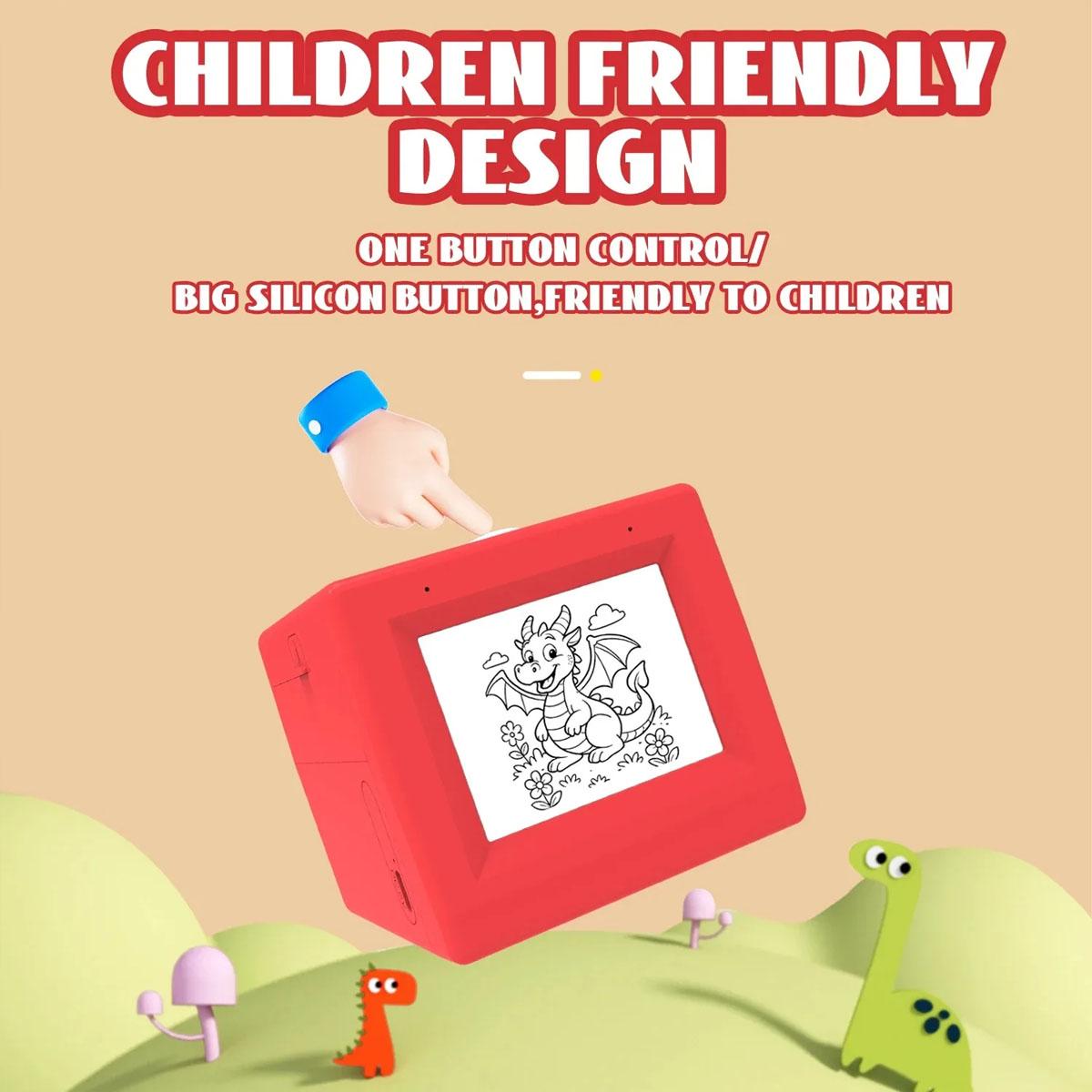 AI Magic Box Voice Control Portable HD Screen Printer for Kids WIFI Android iOS thermal printer