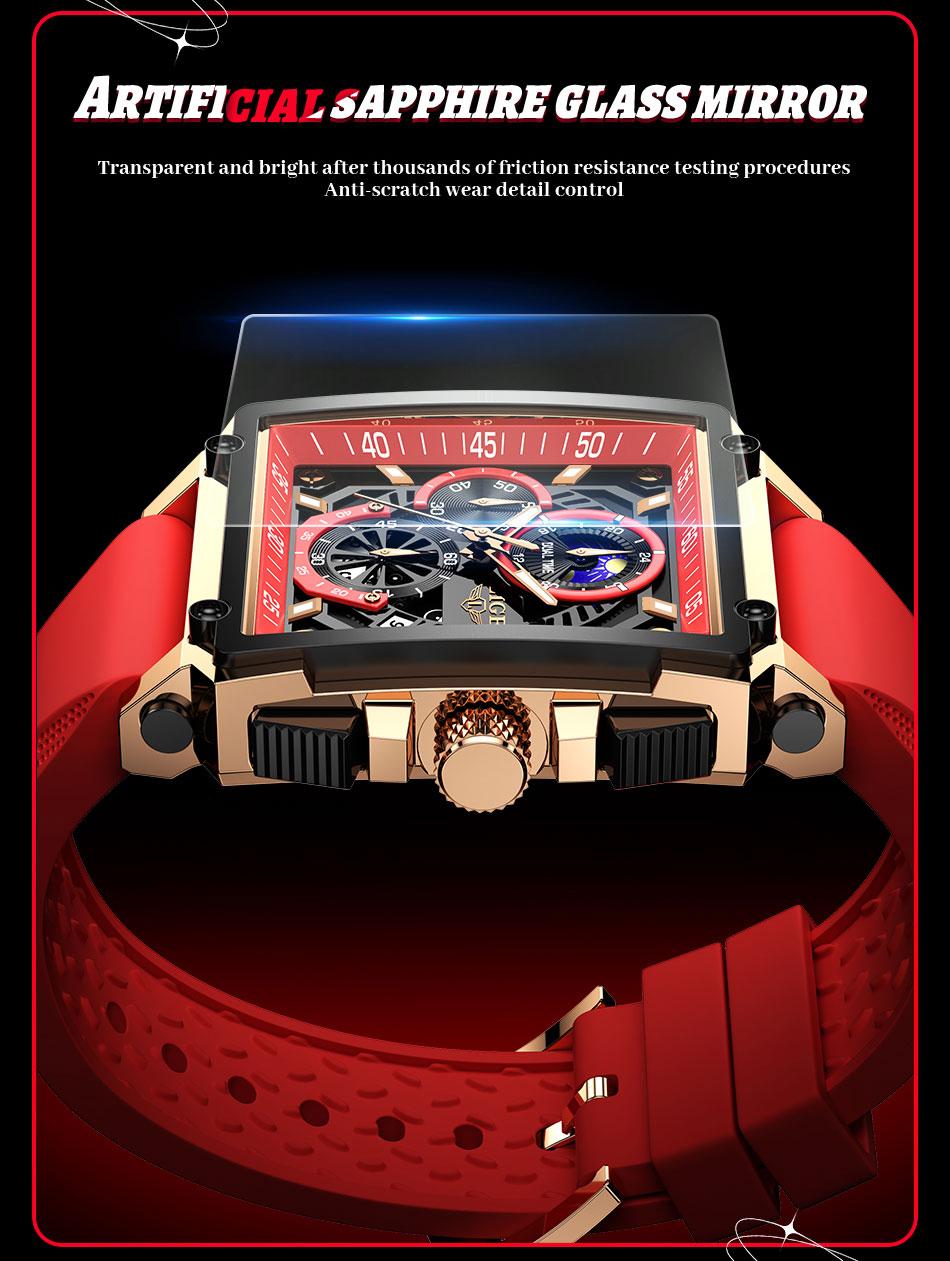 Business Fashion Square Dial Quartz Watch, Fashion Waterproo Luminous Watch for Party, Daily Clothing Decor, Trendy All-match