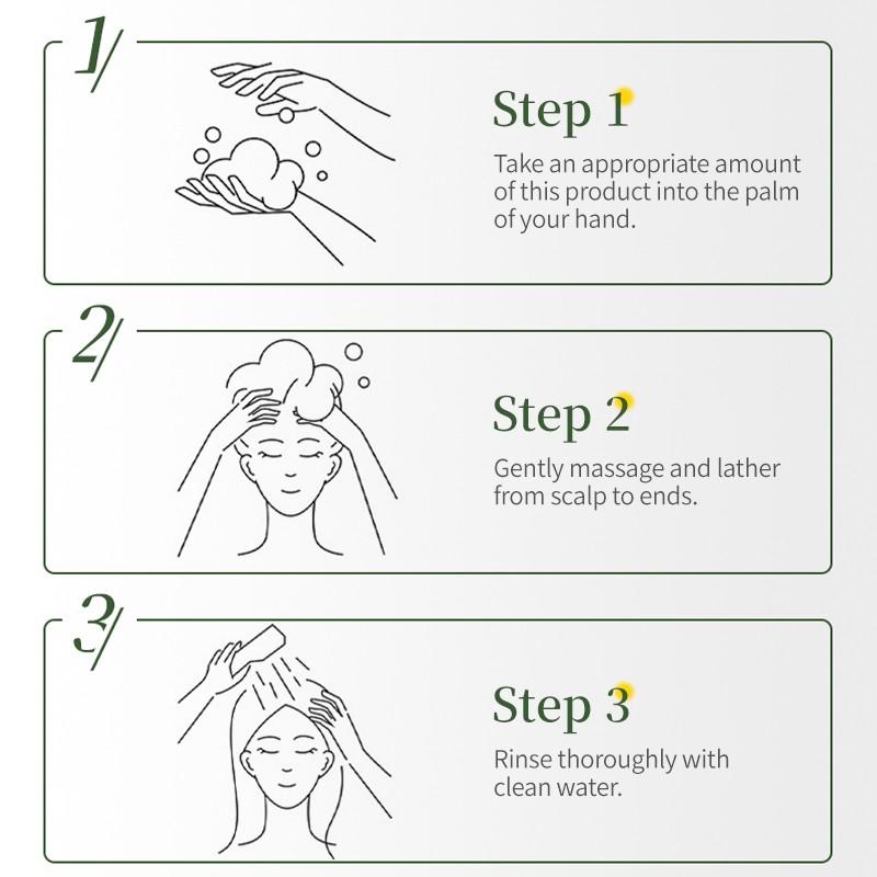 Mejisoo Rosemary Shampoo, Oil Control and Dandruff Removal, Improves Flat Hair, Volumizing, Rosemary + Polygonum + Ginseng Extracts