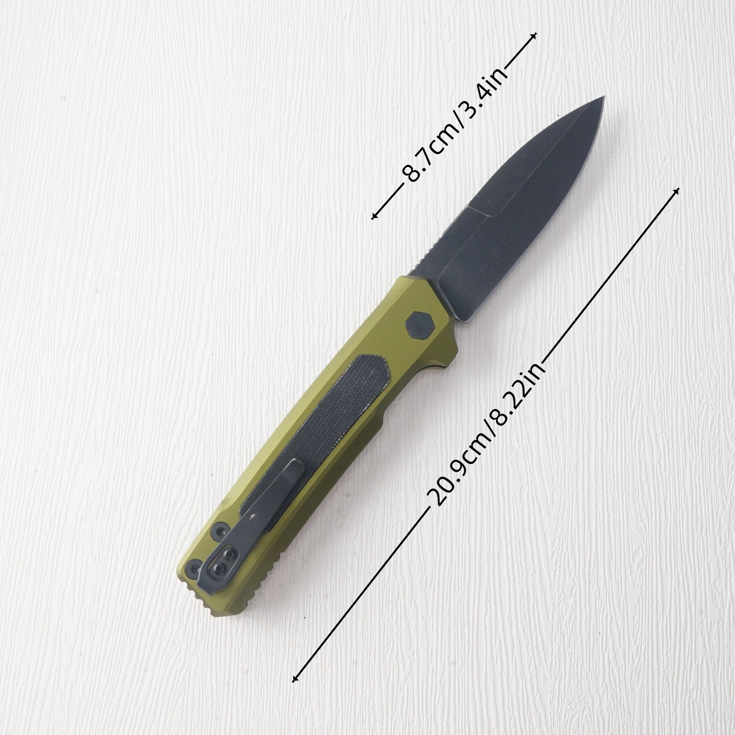1pc 7205 folding knife, a must-have in the kitchen, durable and multifunctional EDC tool for daily use, fruit knife, a good choice for camping and hiking, men's gift