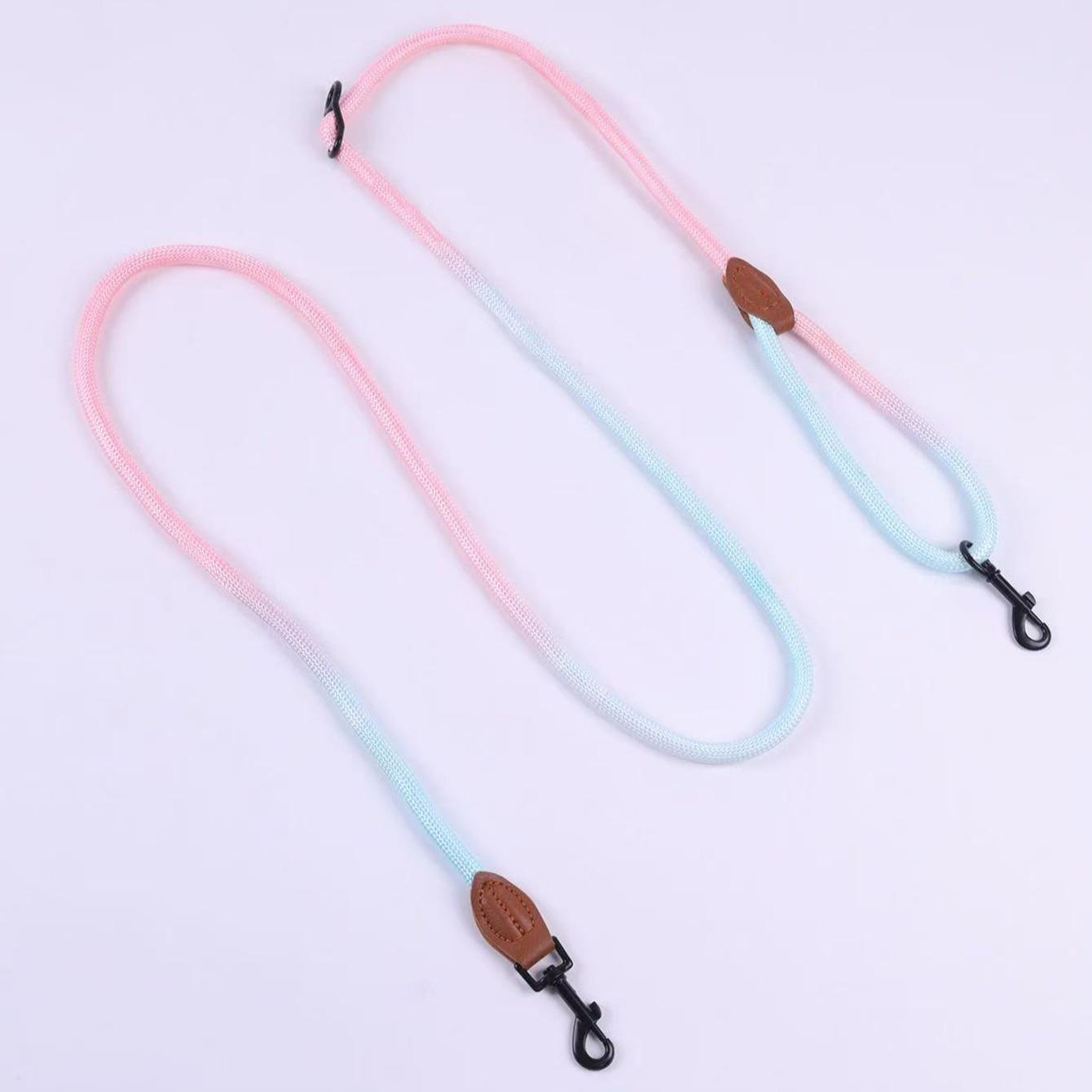 Adjustable Gradient Nylon Pet Leash, Multi-Functional Dog Training Rope, Ideal for Playing, Running, Camping, Backyard Exercise