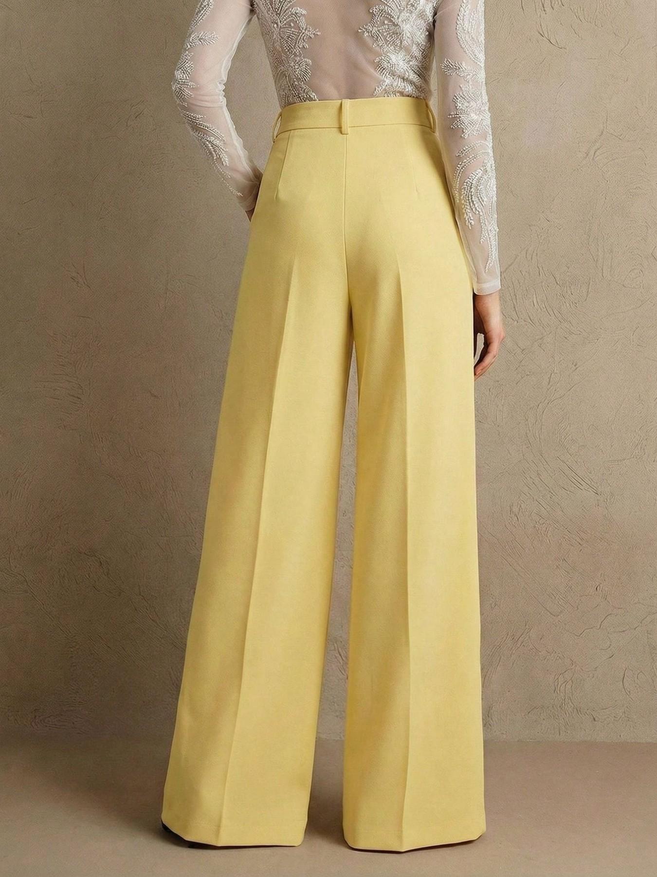 Meadow Fashion Commuter Women's Straight Leg Pants, Chic Office Wear, Comfortable Daily Style, Perfect for Work & Casual