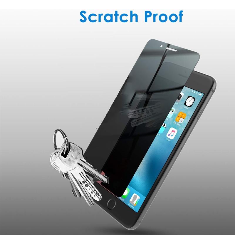 Privacy Screen Protector for iPhone 8 Plus & iPhone 7 Plus, Anti-Spy Protective Tempered Glass Film, 3-Pack, Enhance Privacy Protection, Accessories