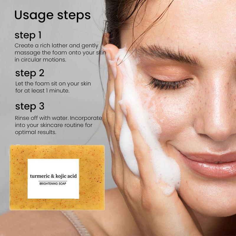 4-Pack Turmeric Kojic Acid Soap Bars – Natural Brightening Face & Body Cleanser with Lemon & Coconut for Dark Spots & Acne, Handmade for Men & Women Organic Smooth turmeric soap bar turmeric soap glow getter 4-Pack Turmeric Kojic Acid Soap Bars – Natural Brightening Face & Body Cleanser with Lemon & Coconut for Dark Spots & Acne, Handmade for Men & Women Organic Smooth turmeric soap bar turmeric soap glow getter