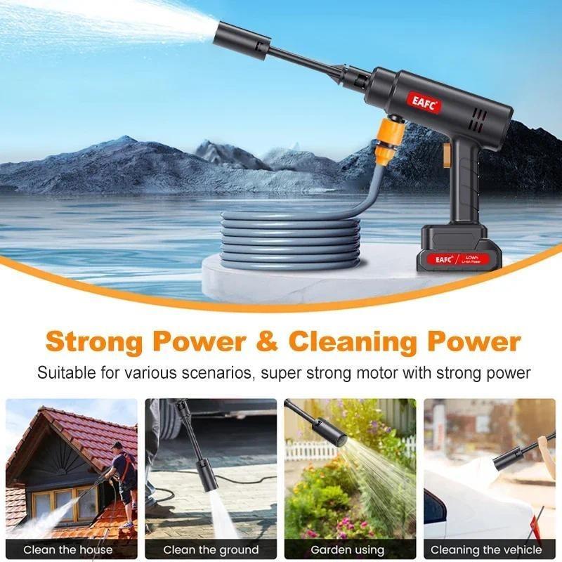 21V High Pressure Car Wash Rechargeable Lithium Battery Water Gun Machine Foam Generator Spray Cleaner 0-45° nozzl 21V High Pressure Car Wash Rechargeable Lithium Battery Water Gun Machine Foam Generator Spray Cleaner 0-45° nozzl