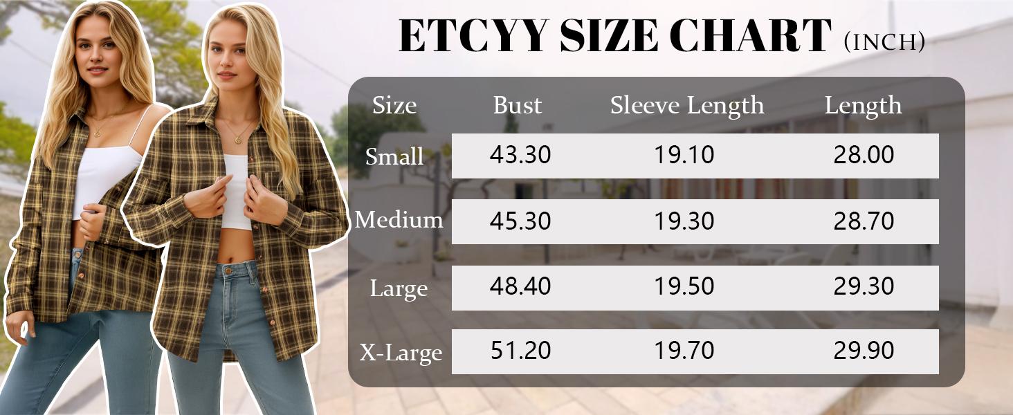 ETCYY NEW Women’s Pink Striped Plaid Flannel Shirt – Fitted Buffalo Check Button-Down Cardigan Blouse, Cute Fall Outfit & Rave Going Outfits, Long Sleeve Womenswear Top for Office, Business & Casual Wear