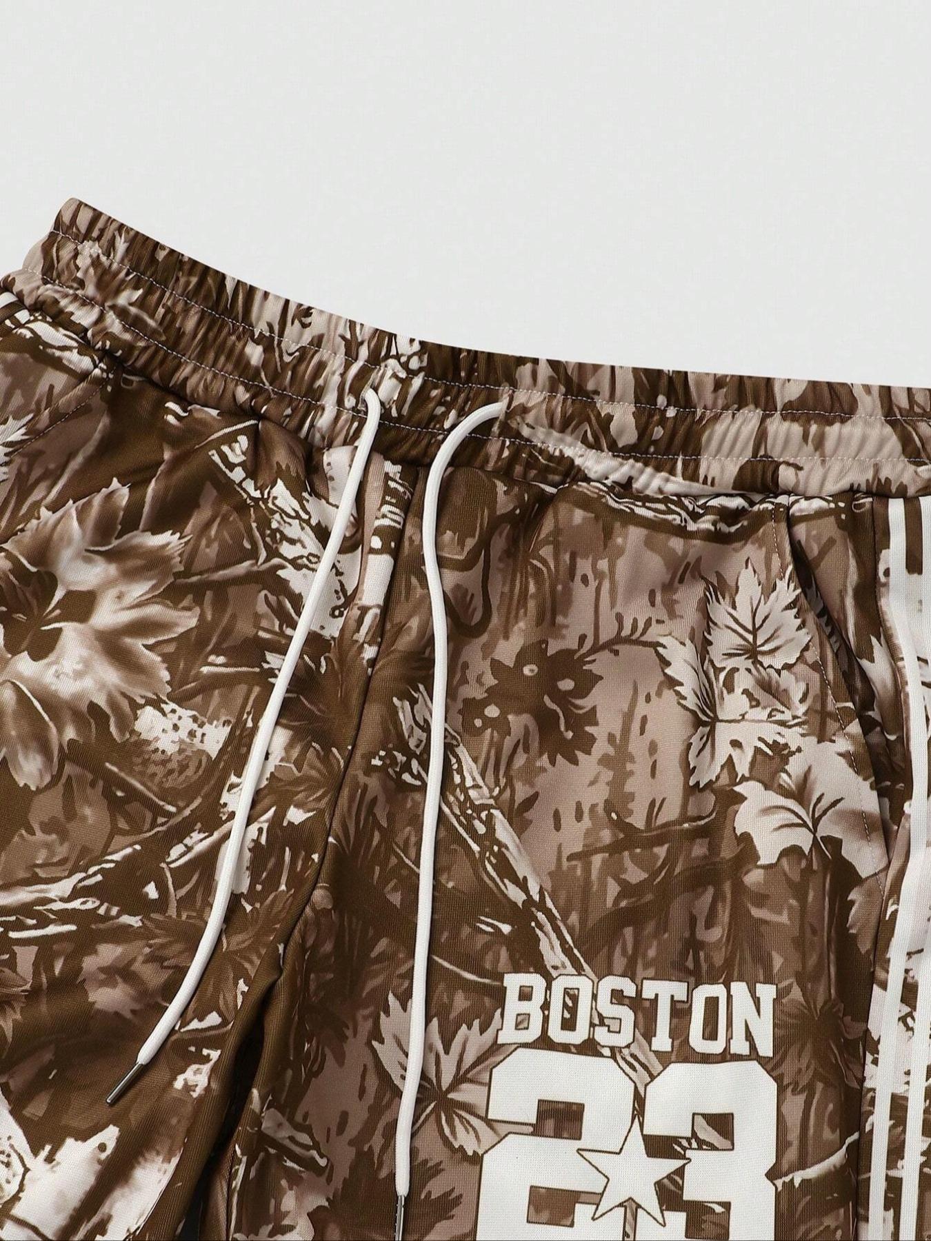 Men's Straight Leg Pants, Street Fashion Casual Comfy Regular Fit Trousers for Daily Wear, Men's Bottoms for All Seasons