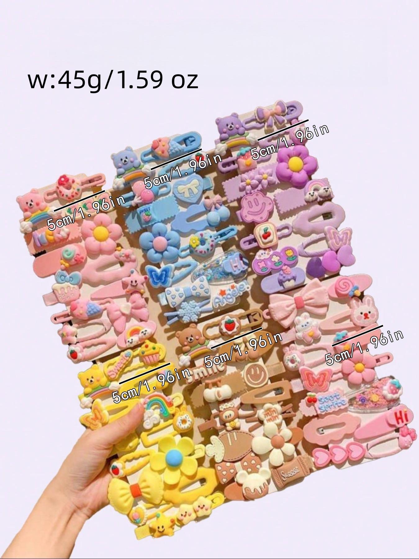 Cute Cartoon Flower Hair Clips Set, 14 Pcs Sweet Butterfly Bangs Clamps, Fun Claw Clips, Super Cute Clips, Casual Women Accessories, All Seasons Fashion Hair Pins, Hair Claws Set