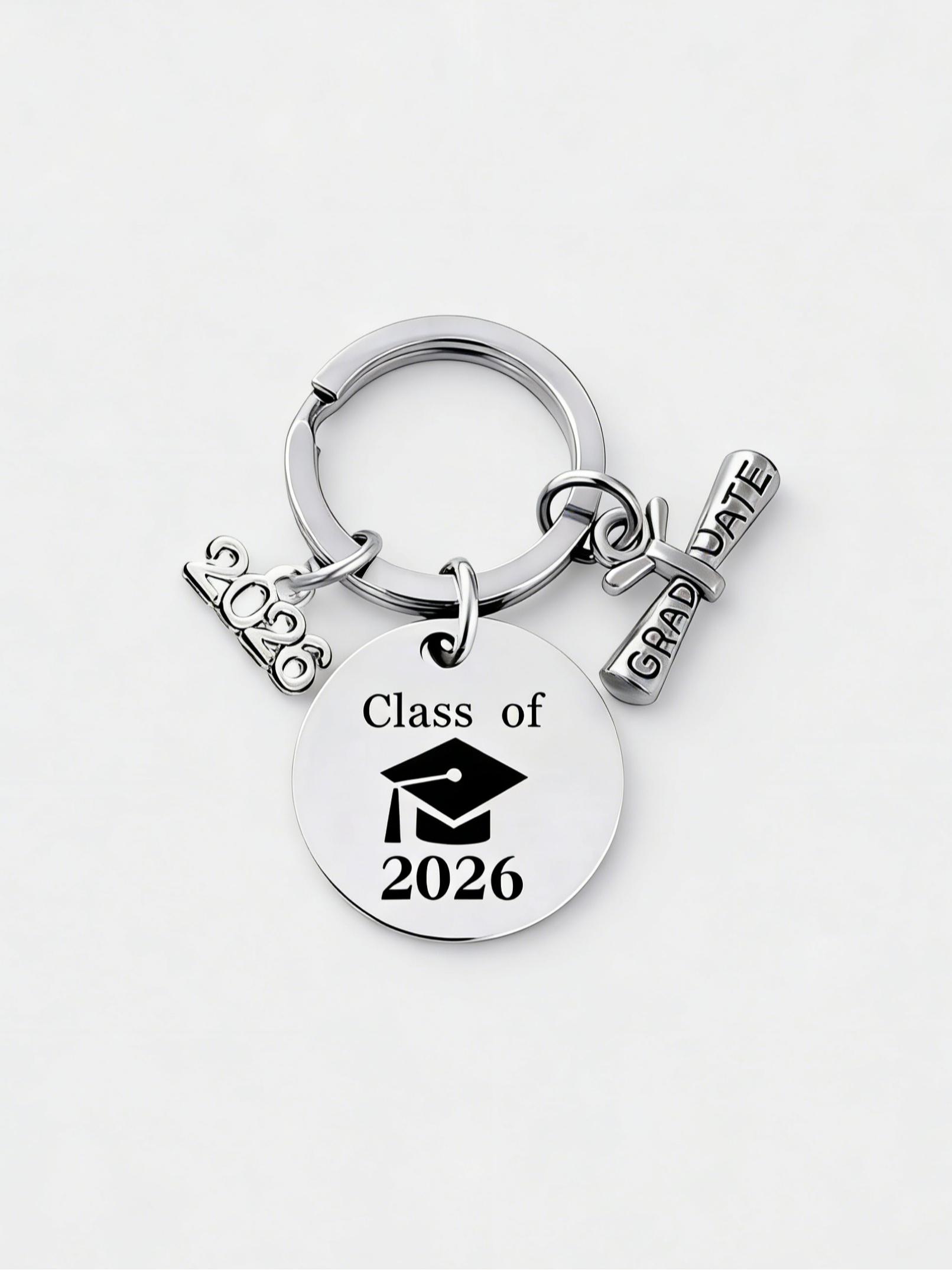 Class of 2026 Graduation Keychains Keyring Graduation Party Favors Gifts