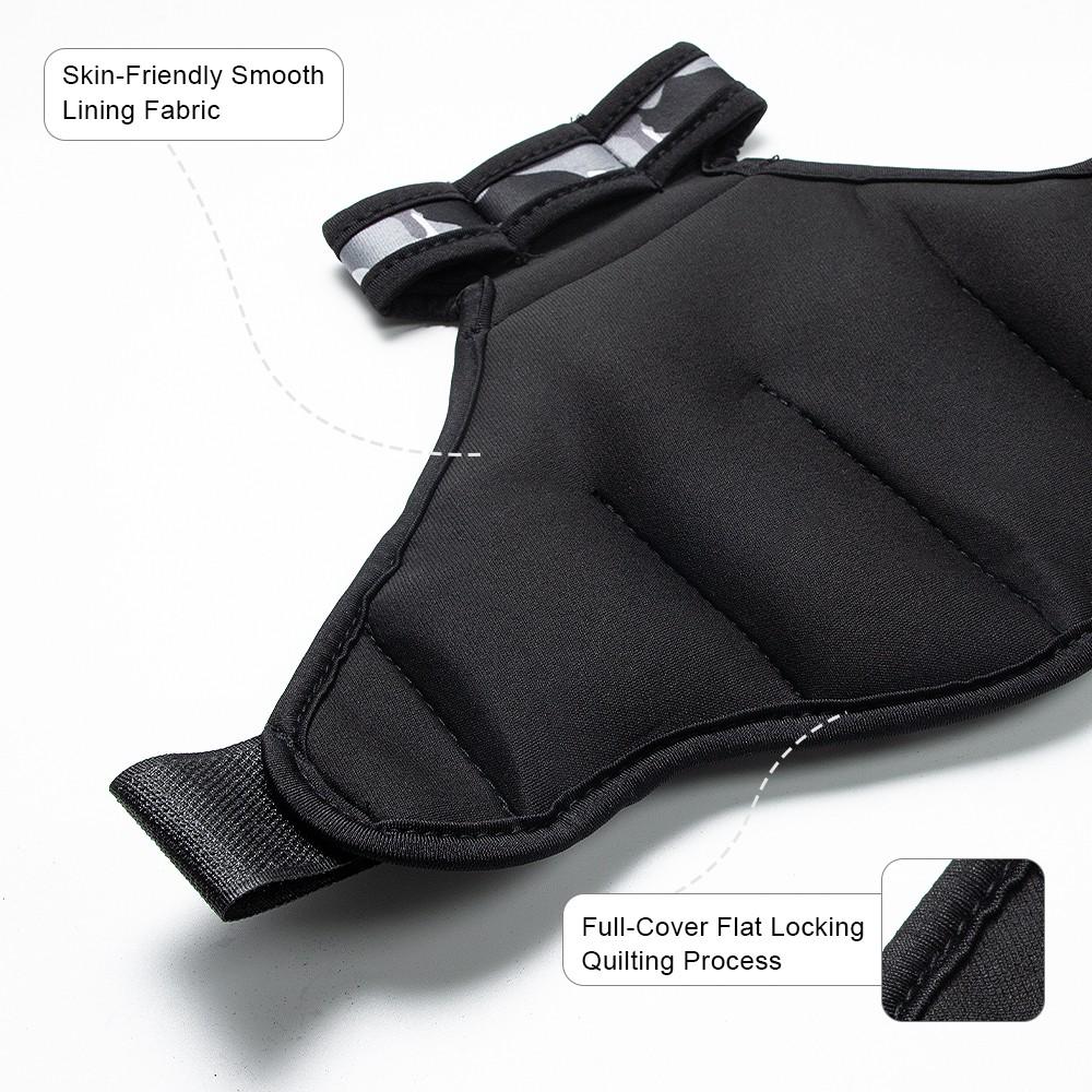 1 Pair Wrist Weighted Sandbags with Finger and Thumb Holes, Available in 1kg or 2kg for Men and Women Training Gloves for Boxing and Running Sports Fitness