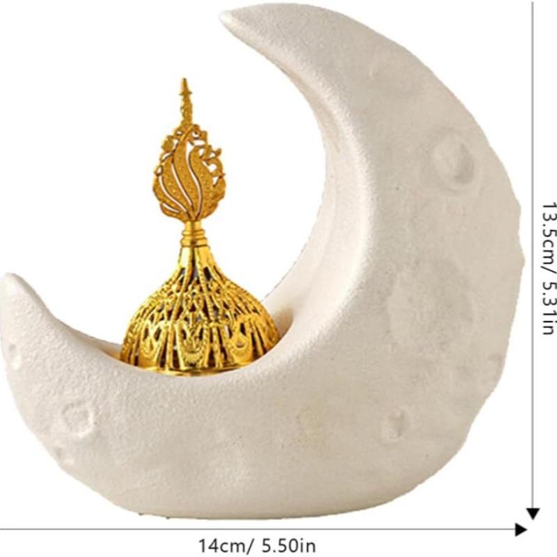 Middle Eastern Ceramic Incense Burner, Mosque Dome Shape Candle Holder, Ramadan Kareem Decor, Room Decoration, Bedroom Ornament
