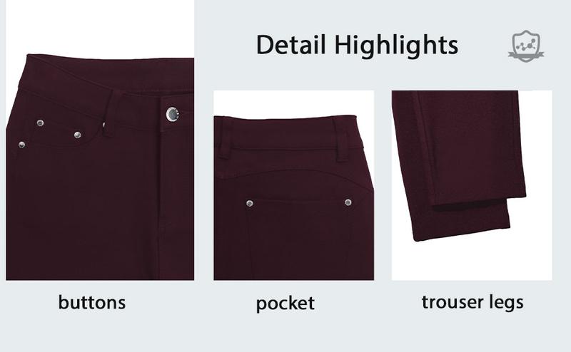 GILIPUR Y2K Women's Plain Pocket with Buttons, Casual Comfy Skinny Sports Stretchy Leggings for Yoga Gym Workout, Ladies Bottoms for Fall & Winter