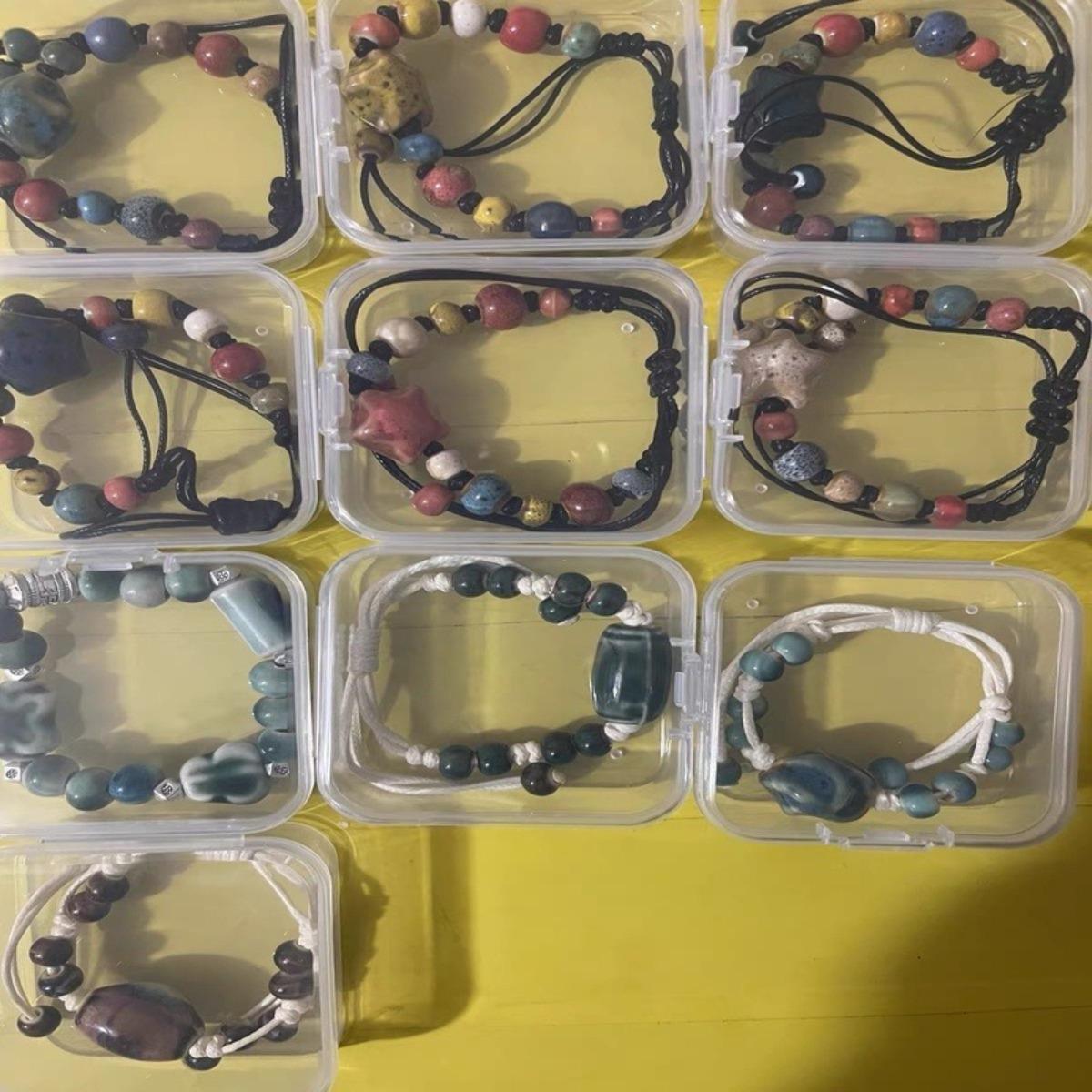 30pcs/set Clear Jewelry Organizer Box, Stackable Dustproof Storage Case with Small Containers for Earrings, Rings, Necklaces, Beads and Small Crafts