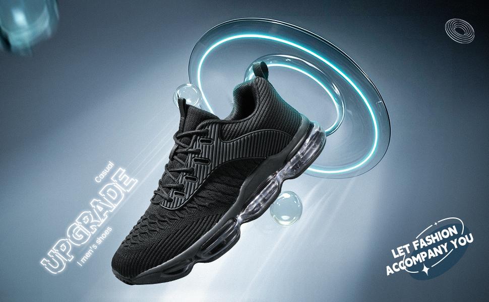 Men's Casual Mesh Lightweight Breathable Running Shoes for Treadmill Wear, Comfortable Fashion Sporty Sneakers, Sports Walking Training Shoes for Daily Wear