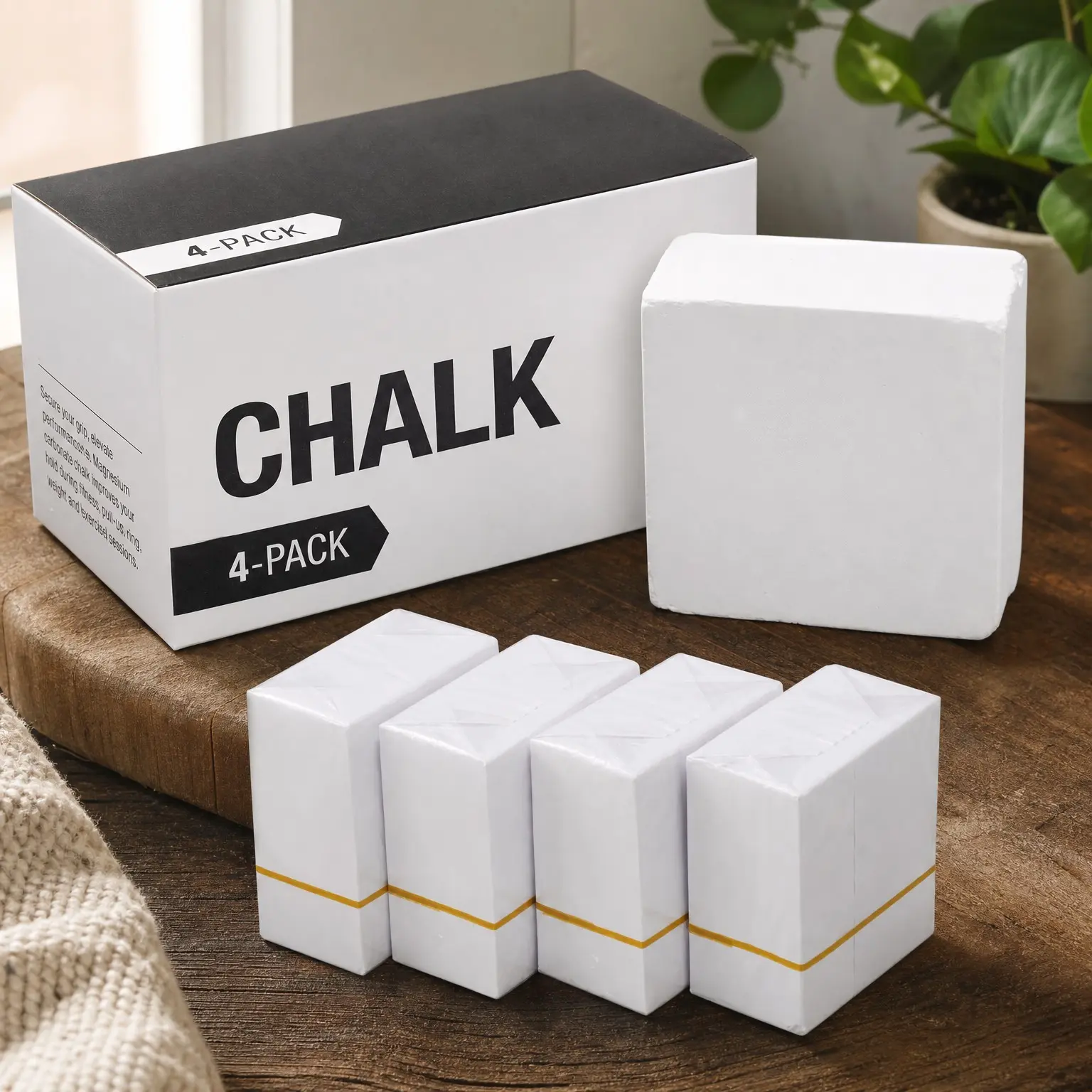 Chalk Block & Chalk Ball for Gymnastics, Rock Climbing, Bouldering, Rings, Weightlifting, Pool BilliardsGift