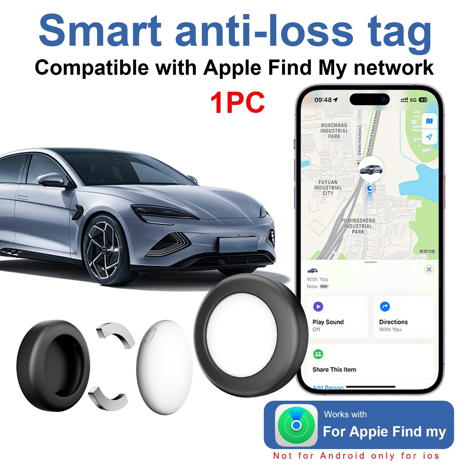 1/2/4pcs Flat Vehicle Locator with Magnetic Case, No Monthly Fee, Global Use, iOS System Only, Suitable for Cars, Bikes, Motorcycles, Pets, Luggage