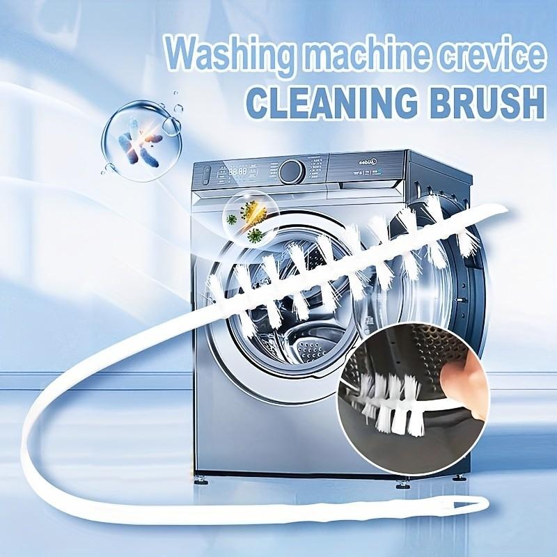 Long Handle Powerful Washing Machine Cleaning Brush, Flexible Deep Clean Head, Durable Plastic Material, for Roller & Top Load Washers