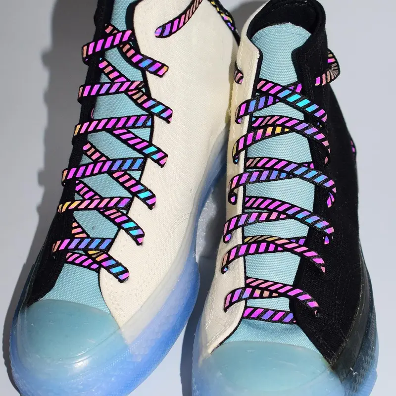 Reflective Lace Shoes, Fashionable Athletic Shoes Shoelaces, Casual Sports Sneaker Shoes Laces, Shoes Accessories for Women & Men, Shoe Laces For Sneakers