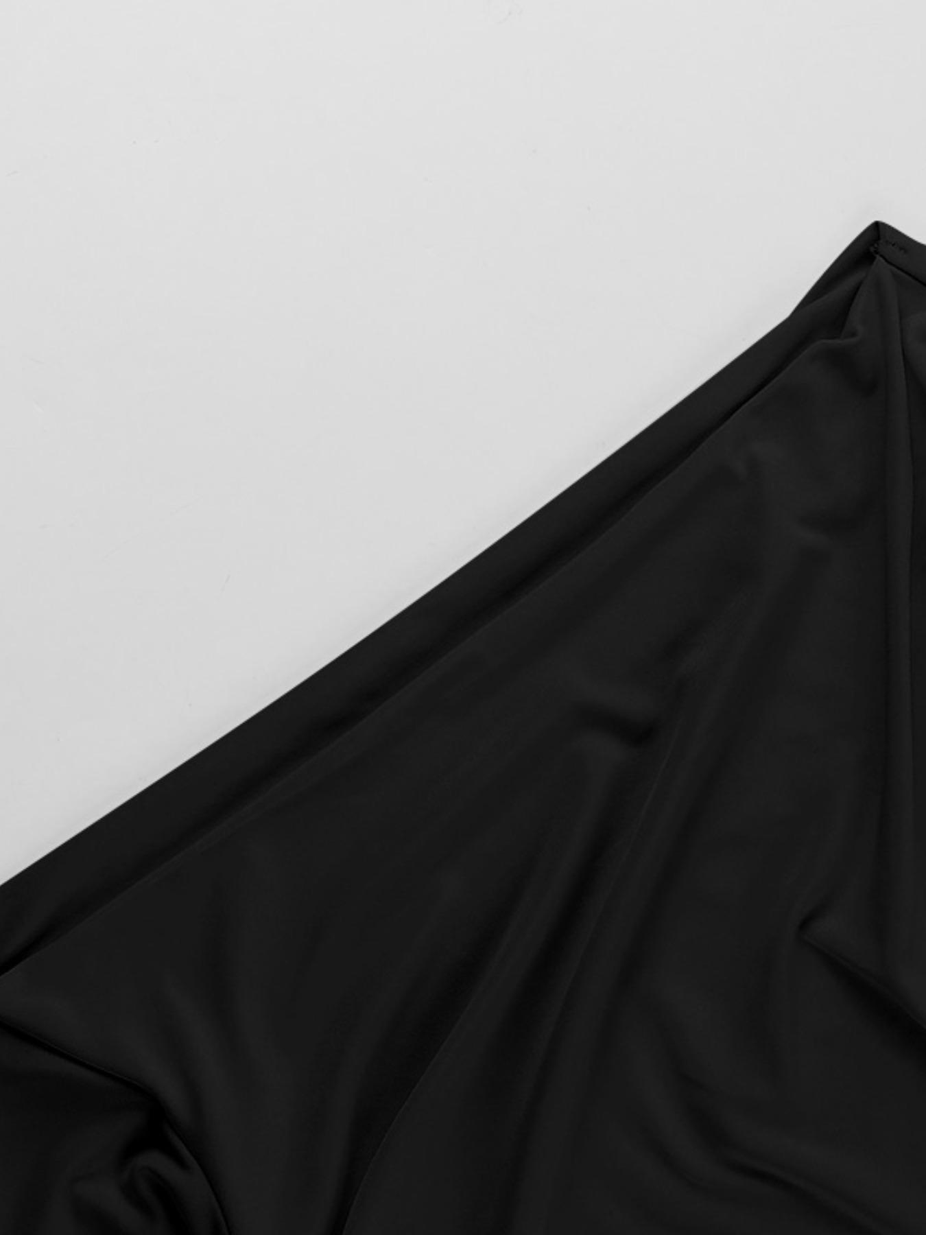 Women's Asymmetrical Neck Long Sleeve Top, Slim Fit Casual Blouse, Elegant Fashion Shirt for Daily Wear, Ladies' Stylish Clothing