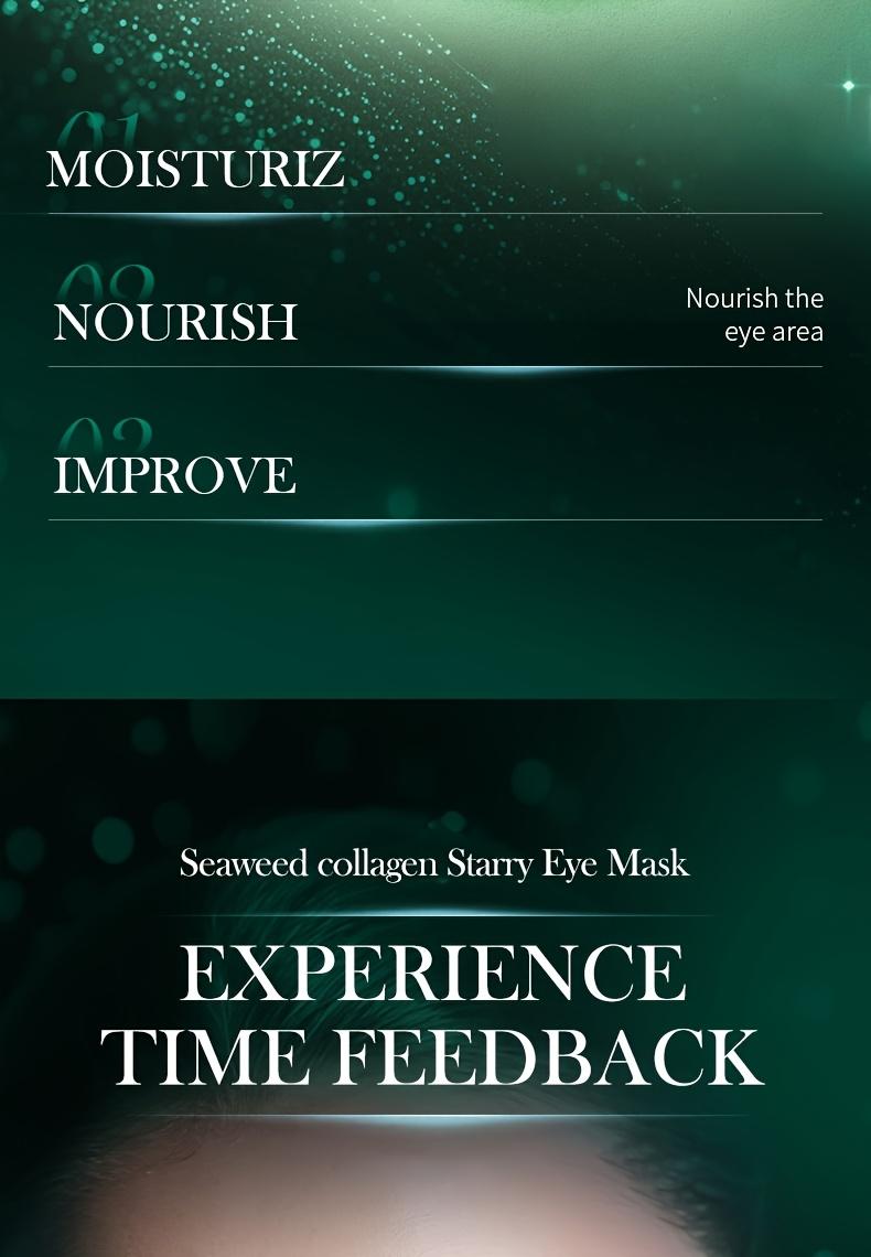 60pcs SADOER Collagen Gel Eye Mask for Dark Circles & Wrinkles - Seaweed Collagen Star-Shaped Patches, Sensitive Beige ('s Use), Hydrating Gel Patch to & Eye Wrinkles, Gel-Based Under-Eye