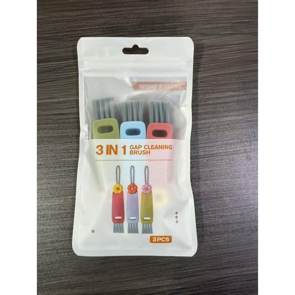3-Piece Cleaning Brushes, New Bottle Gap Cleaning Brushes, Suitable for Bottle Gaps and Cups, Portable Cup Lid Cleaning Brushes with Brushes for Cleaning, Easy to Use, Great as Small Car Gifts