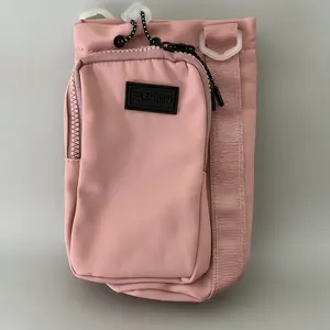 Multifunctional Crossbody Water Bottle Bag, Portable Cup Holder with Phone Pocket, Waterproof Durable Outdoor Travel Accessory