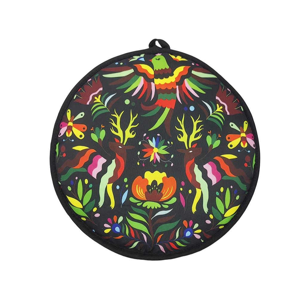 1pcs Mexican Thickened Corn Tortilla Insulated Bag, Pure Cotton Round Bread Carrier, Home Use Takeout Bag, Cross-Border Food Storage