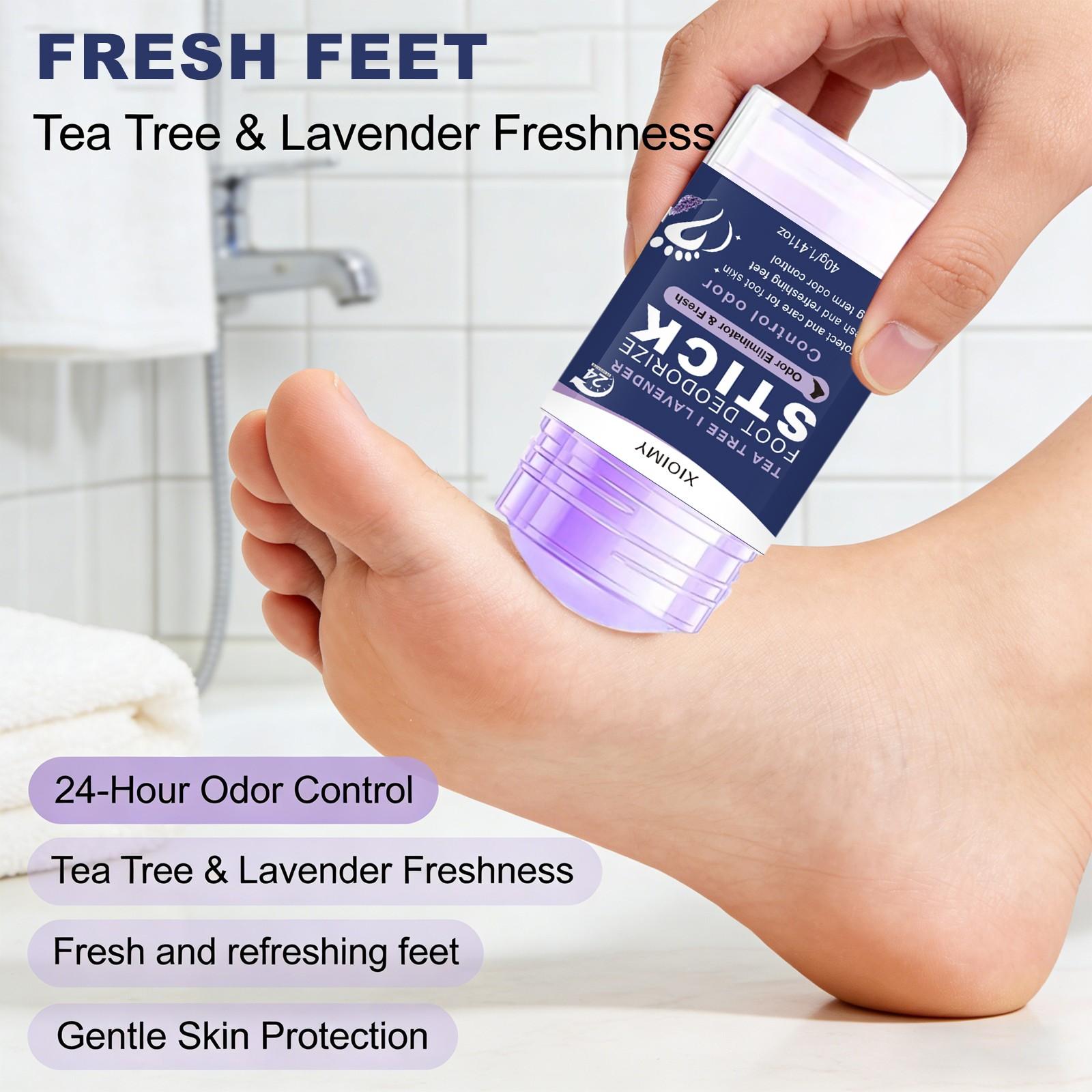 Foot Odor Remover Balm, Foot Odor Eliminator For Feet, Long-Lasting Fresh Scent, Non-Greasy, Mint Fragrance, Unisex, Easy to Use, No Wash Needed, Cleansing & Deodorizing