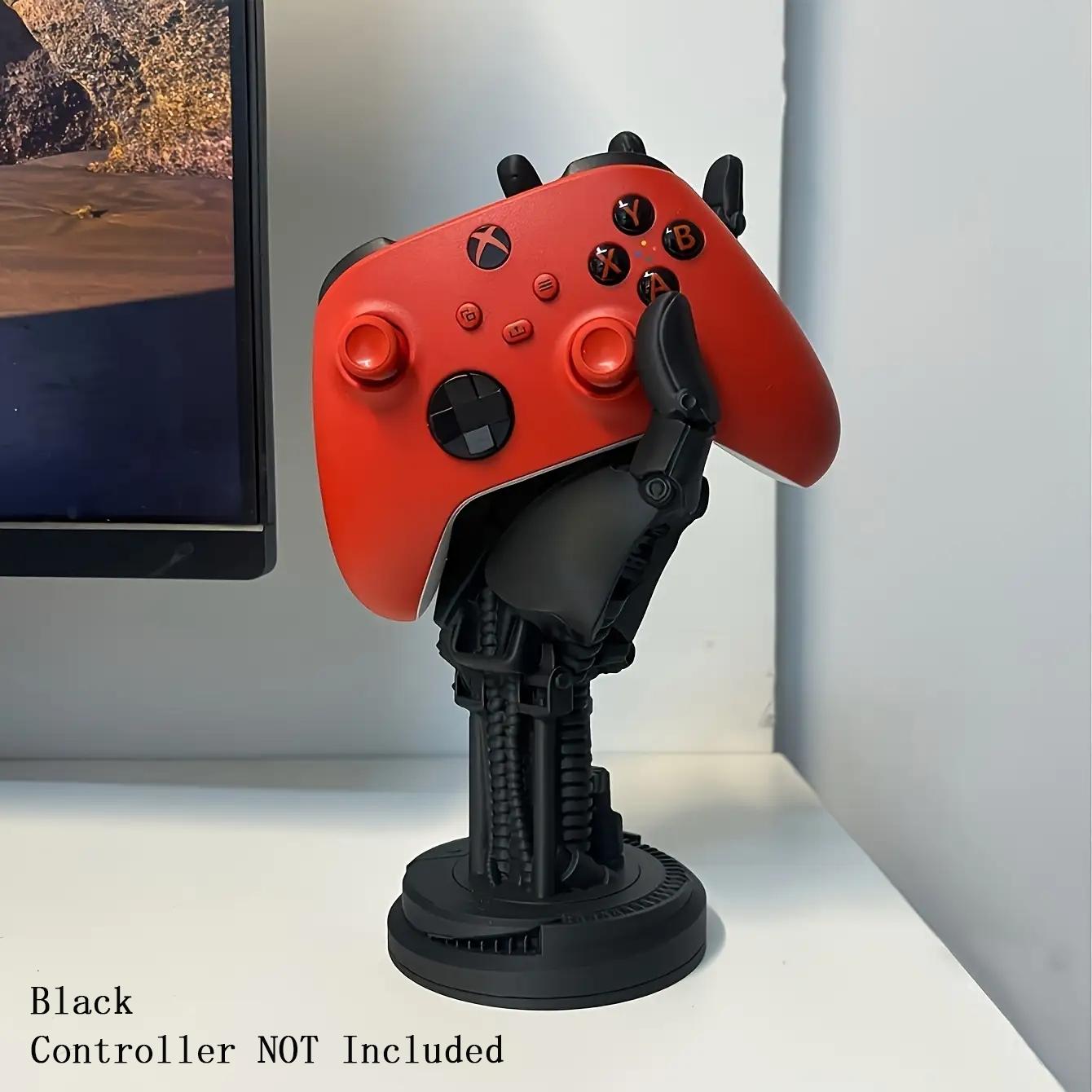 1PC/2PC Cyberpunk 3D Printed Game Controller Stand 🕹️ - Adjustable ABS Desk Organizer for Controllers/Phones, Multi-Functional Gamer Accessory, Console Controller Accessories, Black Friday Deal: Ideal Halloween & Back-to-School Gift 🎁