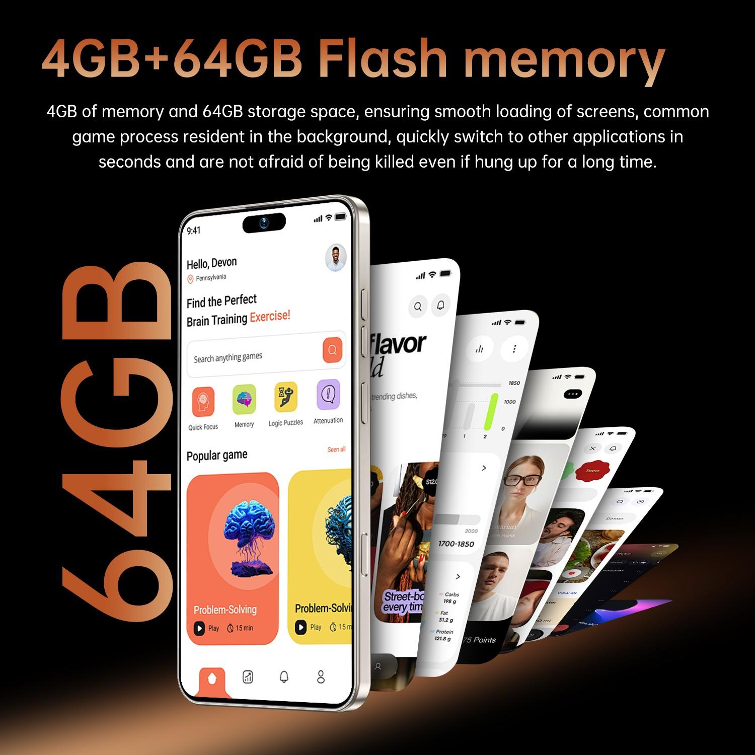 I25 Ultra 6.93 Inch Large Screen Smartphone, 4GB RAM 64GB ROM, 4100mah Long Battery Life, 4g Android Phone, High-Performance Mobile Device