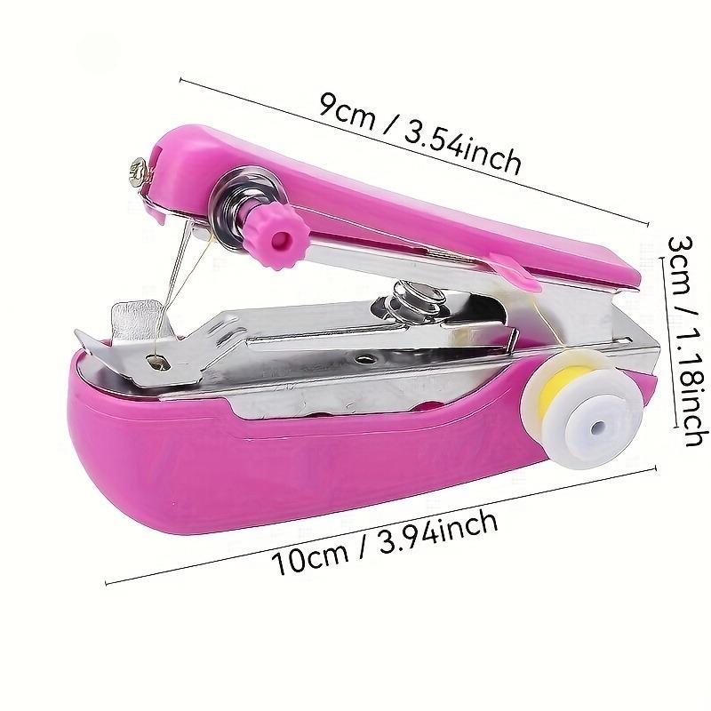 1 Set Mini Portable Handheld Sewing Machine, No Power Needed + 12pcs Polyester Thread - Dual-Purpose Quick Repair Tool for Travel and Home Use, Creative Sewing Accessories, Perfect Mother's Day Gift