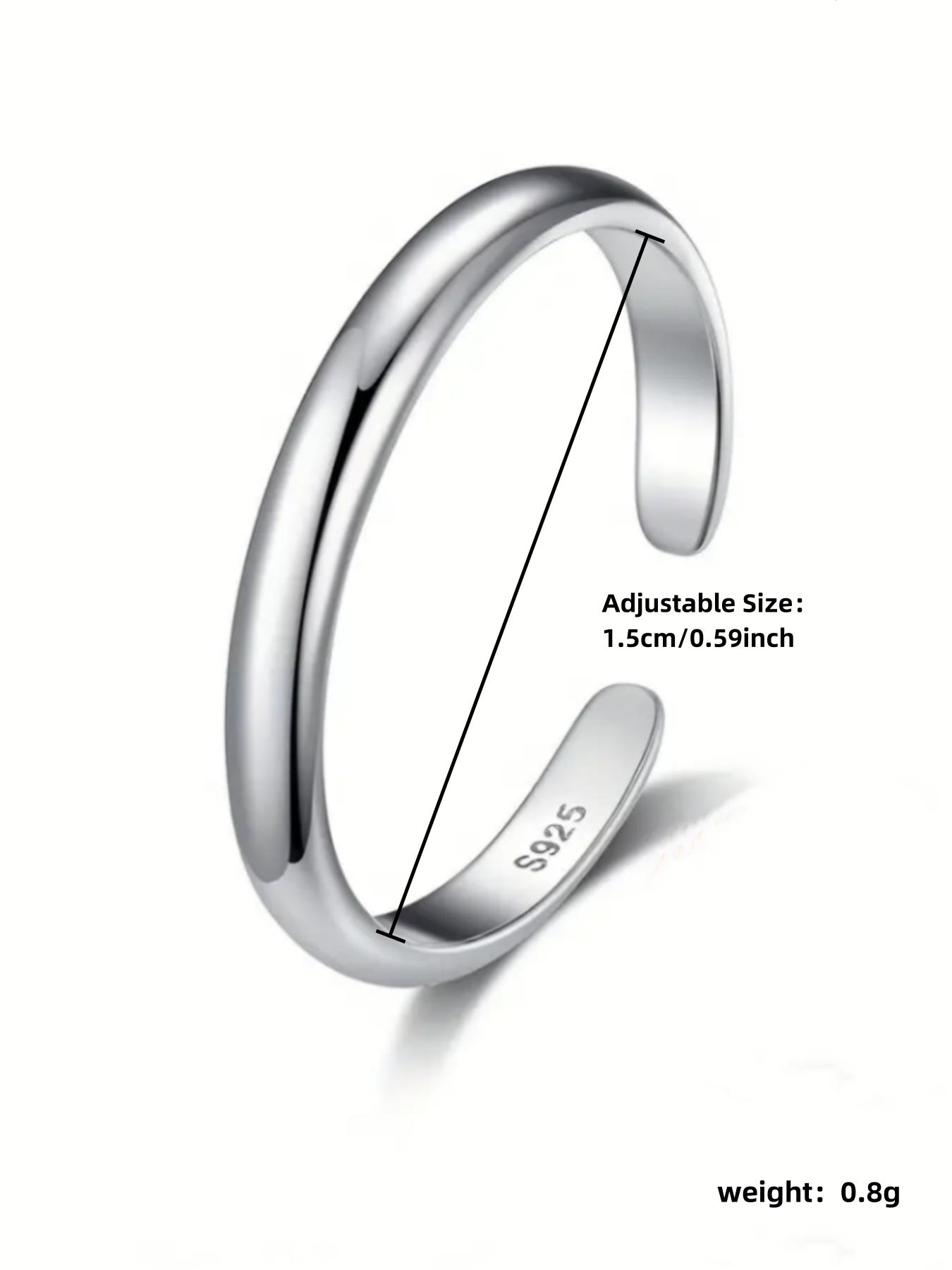 S925 Sterling Silver Simple Toe Ring, Fashionable Toe Ring for Women & Girls, Casual Jewelry for Party, Daily Decor, Trendy All-match & Exquisite Jewelry for Birthday Gift, Fine Jewelry