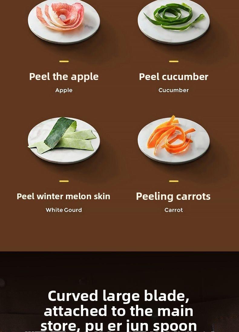 Kitchen Multi-Function Stainless Steel Thickened Fruit Peeler Knife for Sugar Cane and Pineapple Skin Removal Special Tool